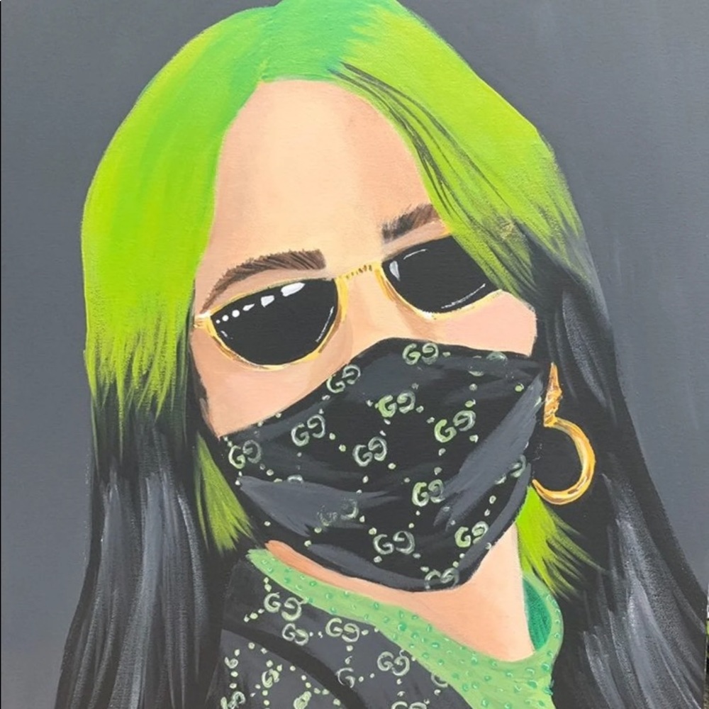 Billie Eilish painting